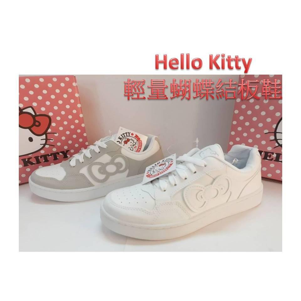 [kikishoes]HELLO KITTY小白鞋  百搭  休閒鞋 板鞋 穿搭 ins 爆款 台灣製白色黑色灰色-細節圖3