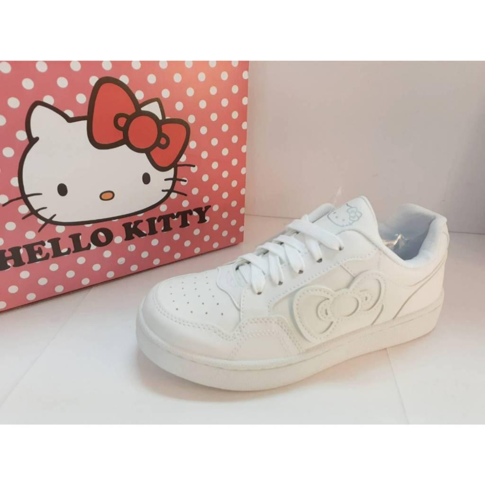 [kikishoes]HELLO KITTY小白鞋  百搭  休閒鞋 板鞋 穿搭 ins 爆款 台灣製白色黑色灰色-細節圖4