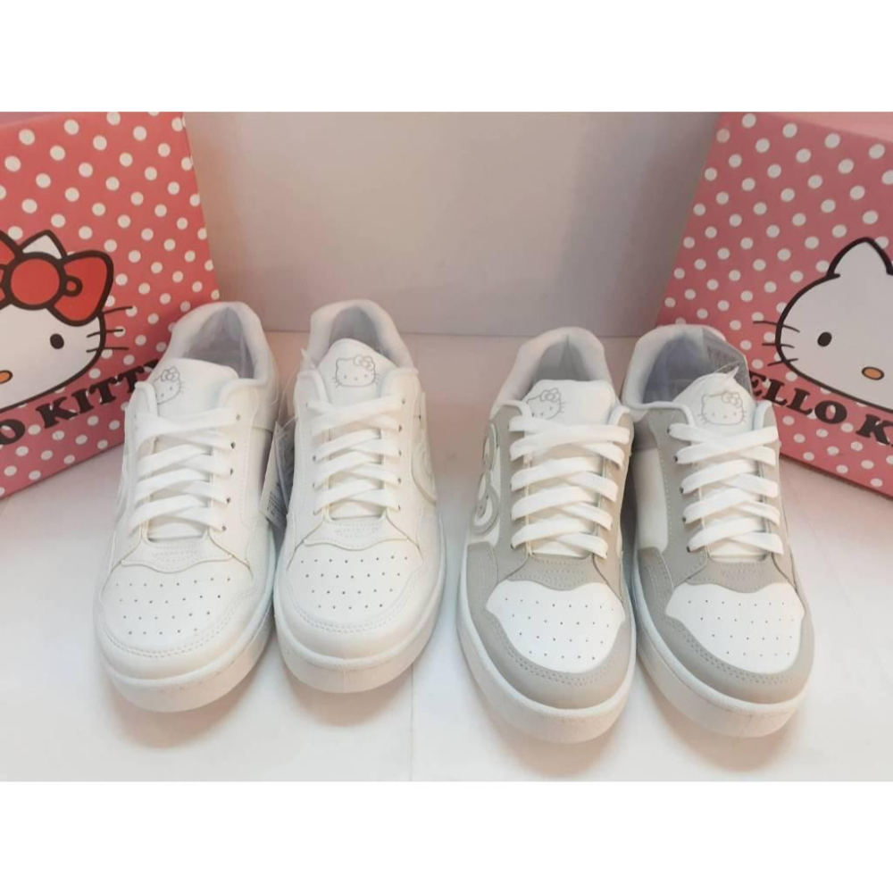 [kikishoes]HELLO KITTY小白鞋  百搭  休閒鞋 板鞋 穿搭 ins 爆款 台灣製白色黑色灰色-細節圖8