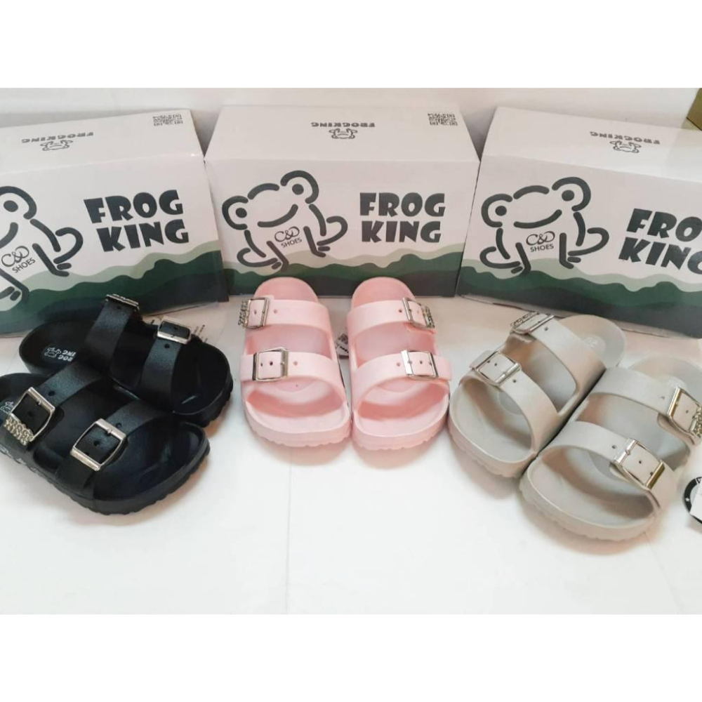 [kikishoes]童鞋可調腳背雙扣防滑防水拖鞋😍平底涼拖鞋👌超輕量拖鞋台灣出貨-細節圖2