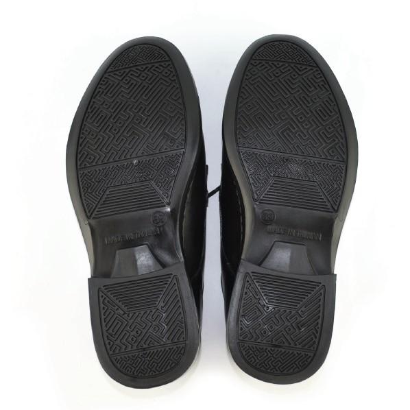 [kikishoes]ARRIBA艾樂跑男鞋-防水系列素面皮鞋-黑色－－－保全工作鞋－－－黑色學生鞋－－－台灣製-細節圖3