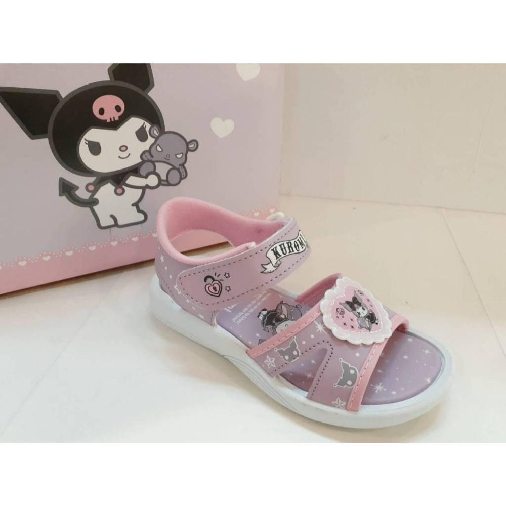 [kikishoes] Kuromi 三麗鷗系列酷洛米涼鞋🎉❤台灣製涼鞋🎶女童涼鞋❤正版授權台灣製-細節圖3