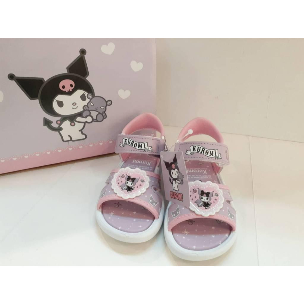 [kikishoes] Kuromi 三麗鷗系列酷洛米涼鞋🎉❤台灣製涼鞋🎶女童涼鞋❤正版授權台灣製-細節圖4