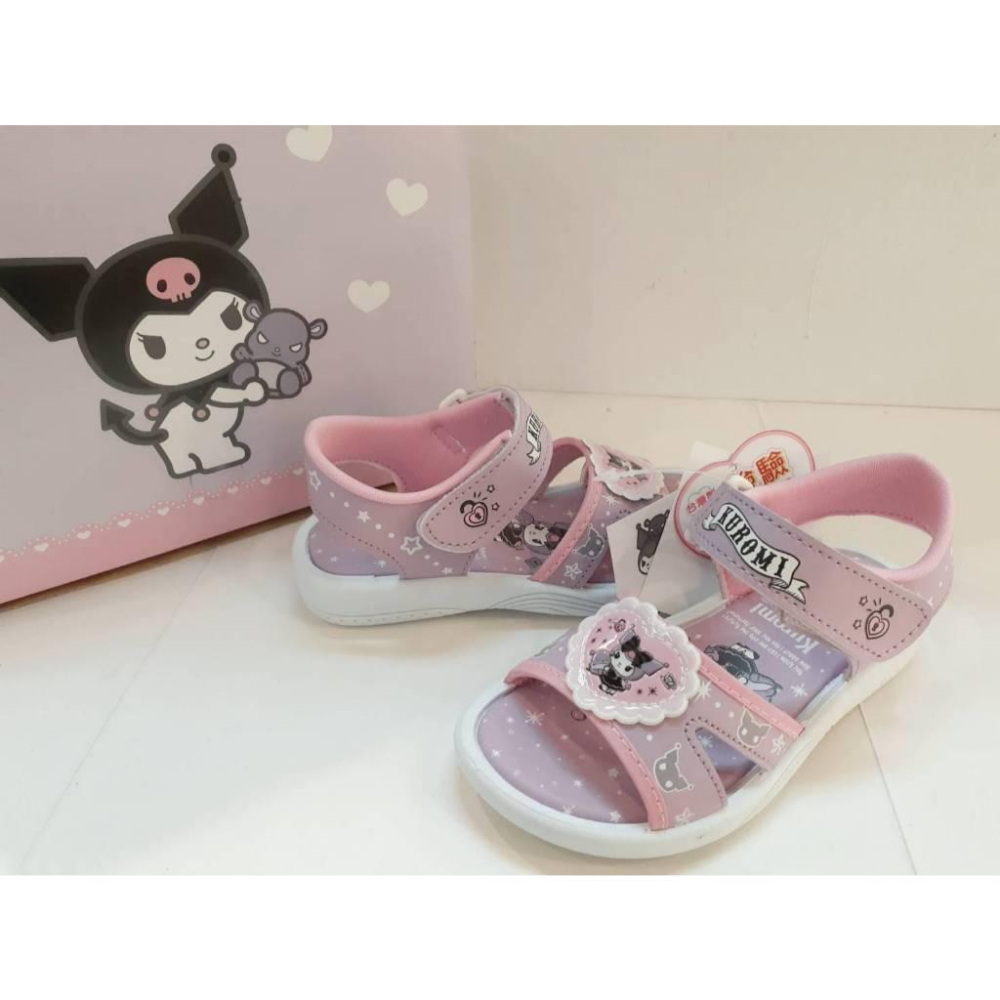 [kikishoes] Kuromi 三麗鷗系列酷洛米涼鞋🎉❤台灣製涼鞋🎶女童涼鞋❤正版授權台灣製-細節圖5