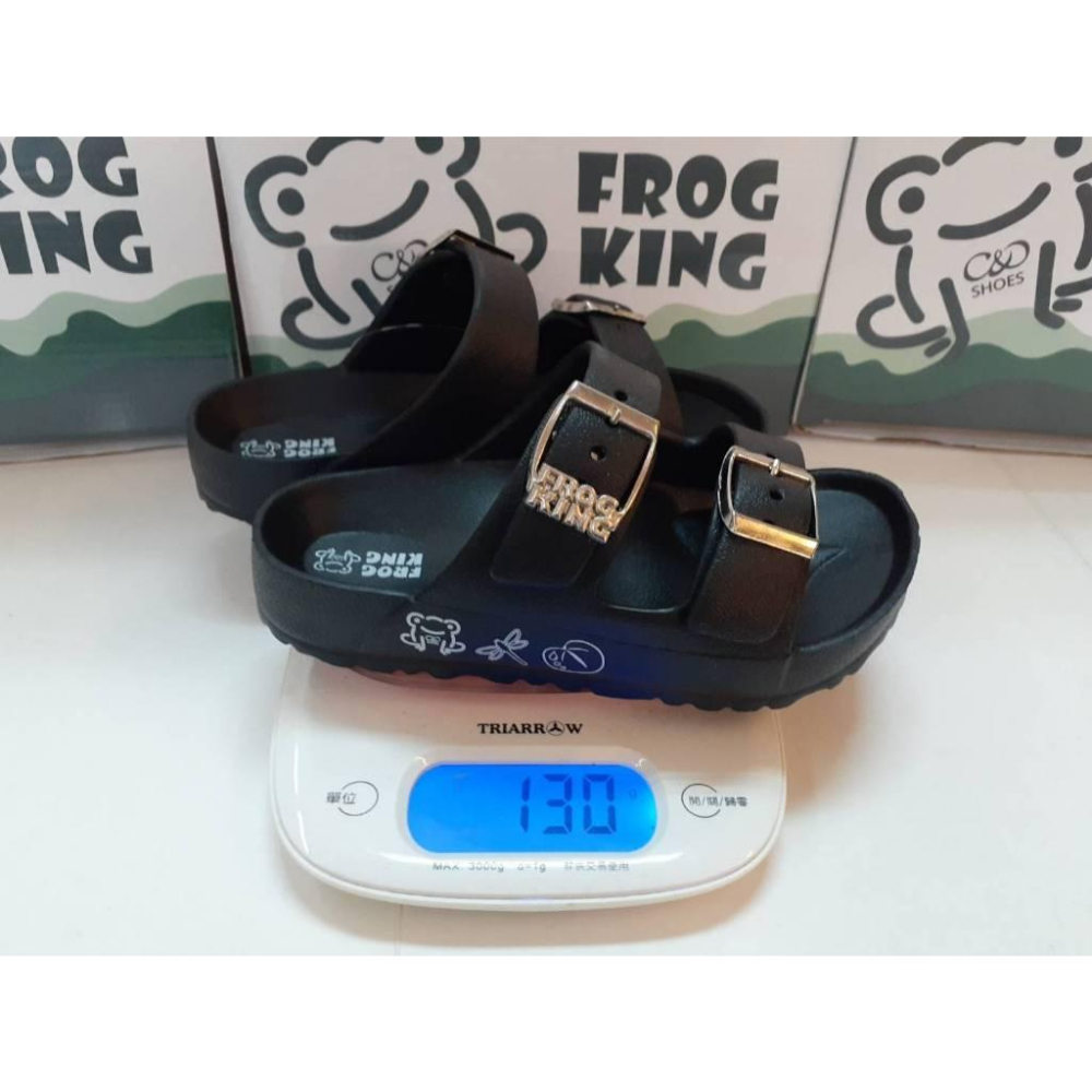 [kikishoes]童鞋可調腳背雙扣防滑防水拖鞋😍平底涼拖鞋👌超輕量拖鞋台灣出貨夏天玩水好幫手-細節圖4