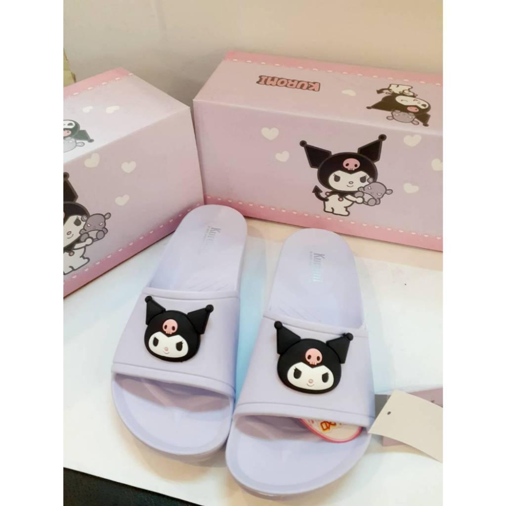 [kikishoes] Kuromi 酷洛米❤拖鞋卡通拖鞋拖鞋三麗鷗家族防水拖鞋親子鞋正版授權拖鞋😍台灣製💕足弓拖鞋-細節圖6