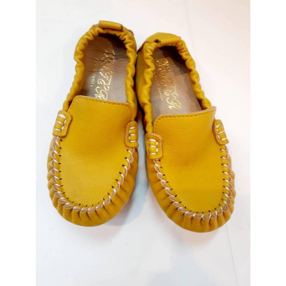 [kikishoes]小朋友莫妮卡懶人鞋😍福樂鞋😂寬楦頭深口造型平底包鞋台灣製素面實搭豆豆鞋休閒鞋台灣製-細節圖2