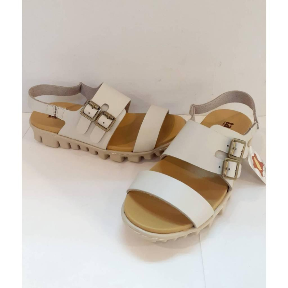 [kikishoes] tango 專櫃款 牛皮手工涼鞋 氣墊柔軟涼鞋 止滑 緩震 台灣製 可以調整腳背寬度涼鞋民族風格-細節圖2