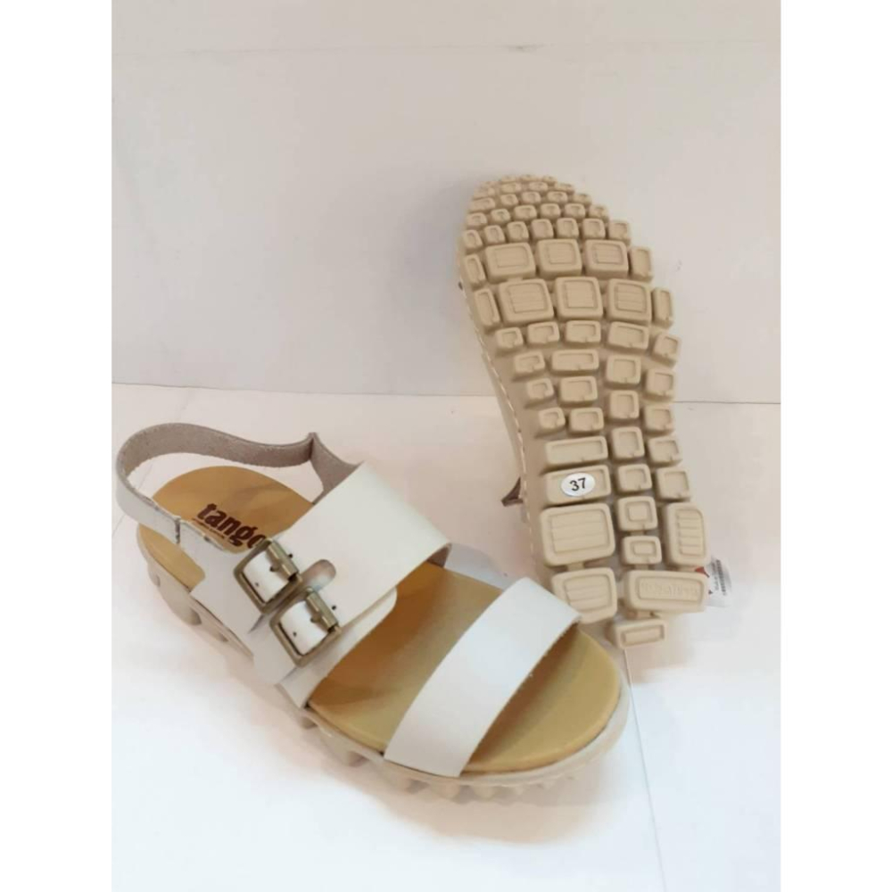 [kikishoes] tango 專櫃款 牛皮手工涼鞋 氣墊柔軟涼鞋 止滑 緩震 台灣製 可以調整腳背寬度涼鞋民族風格-細節圖4