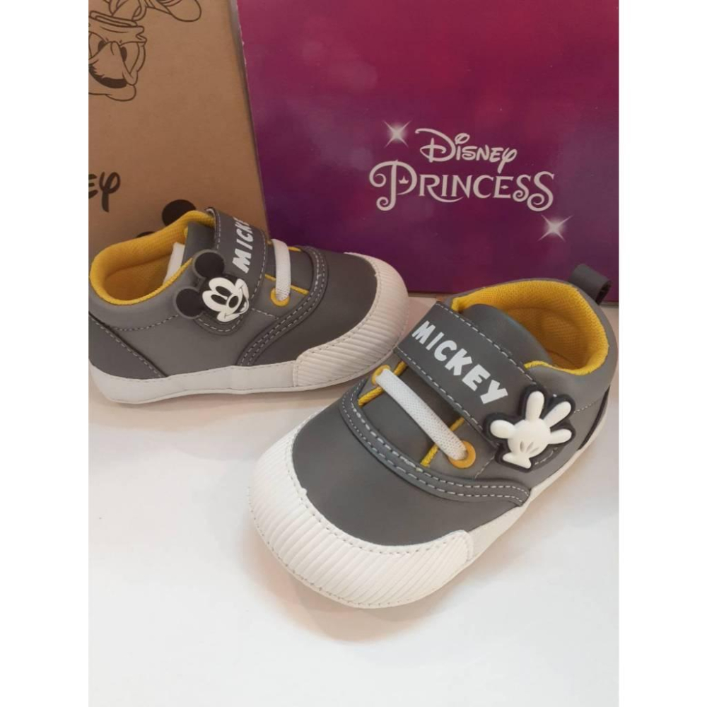 [kikishoes]DISNEY 迪士尼米奇 立體飾片魔鬼氈Q軟寶寶鞋 止滑 迪士尼寶寶鞋 台灣製寶寶鞋-細節圖4