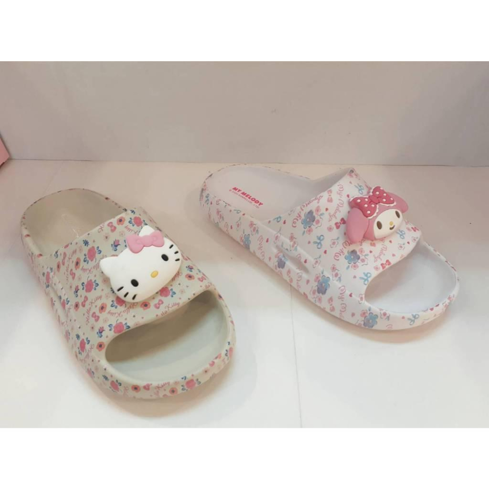 [kikishoes]三麗鷗家族 Kuromi ❤酷洛米🎉美樂蒂😘KITTY防水拖鞋親子拖鞋Q軟拖鞋❤台灣出貨🎉正版授權-細節圖4