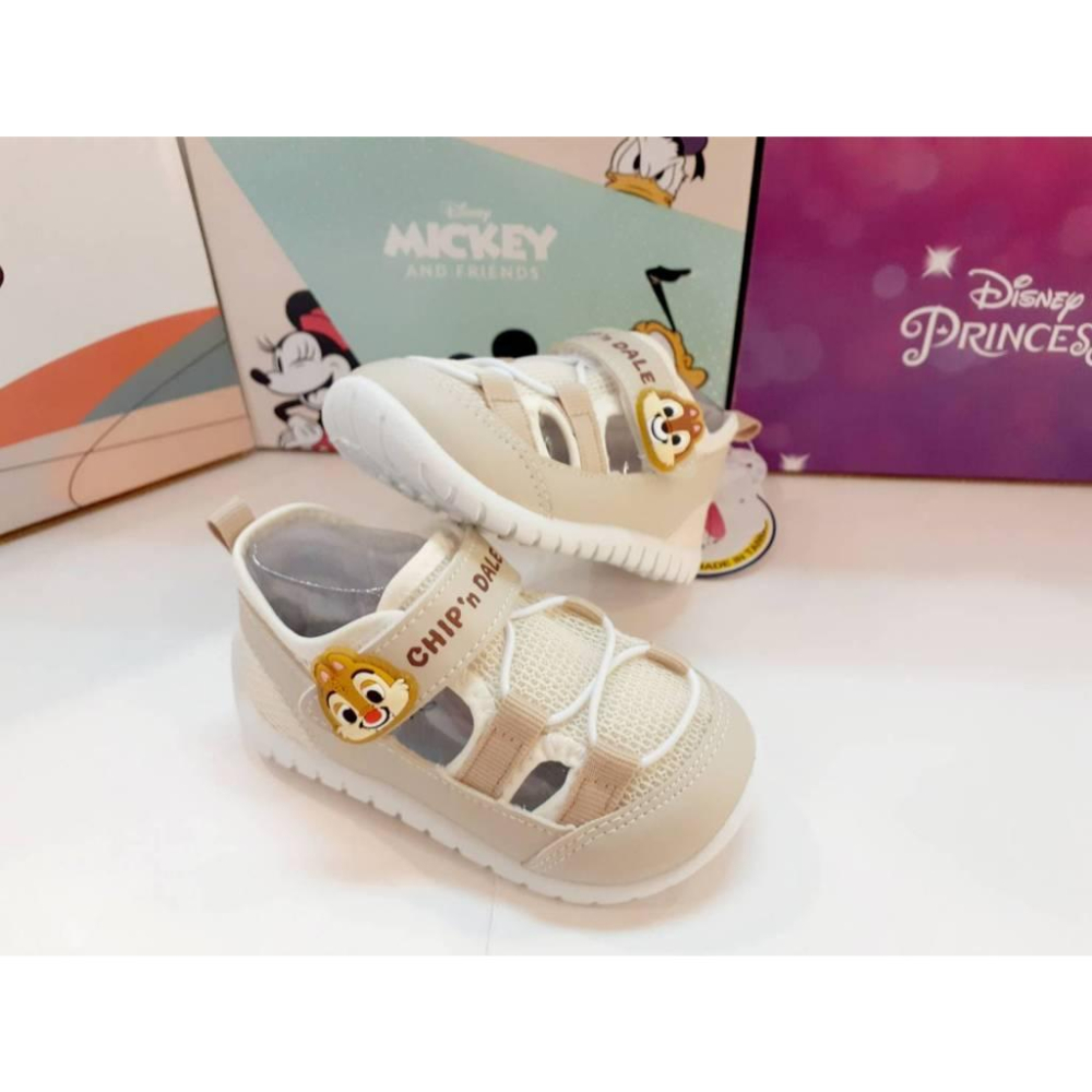 [kikishoes]DISNEY迪士尼童鞋米妮美人魚公主透氣涼鞋式運動鞋台灣製雙魔鬼氈開口更大更好下腳寬楦免運活動現貨-細節圖4