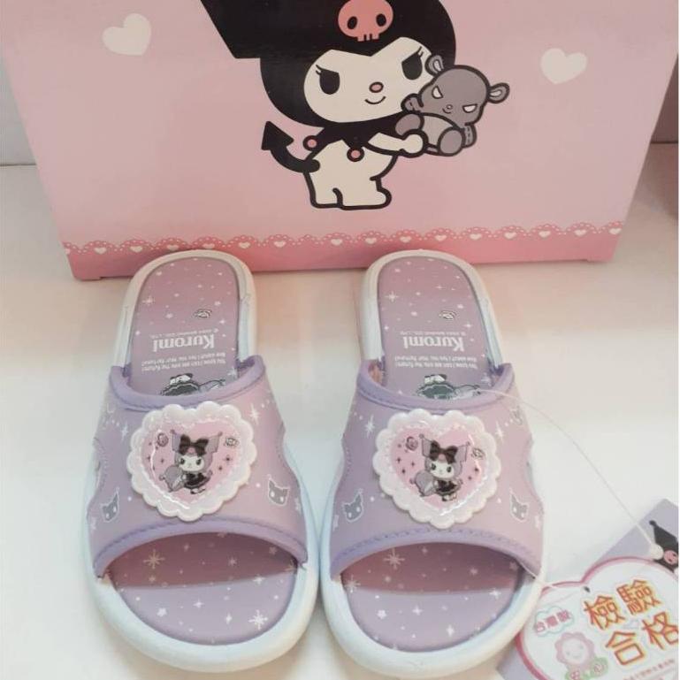 [kikishoes] Kuromi 酷洛米拖鞋❤台灣製🎶女童拖鞋❤正版授權台灣製紫色-細節圖3