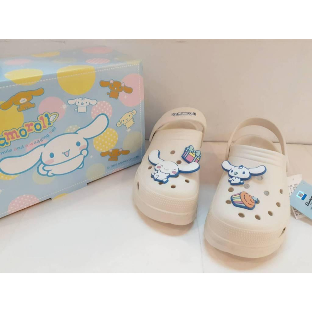 [kikishoes]三麗鷗洞洞鞋 大耳狗 可愛😍kitty👀 布希鞋 厚底踩屎感 涼拖鞋防水2穿涼拖鞋台灣出貨-細節圖6