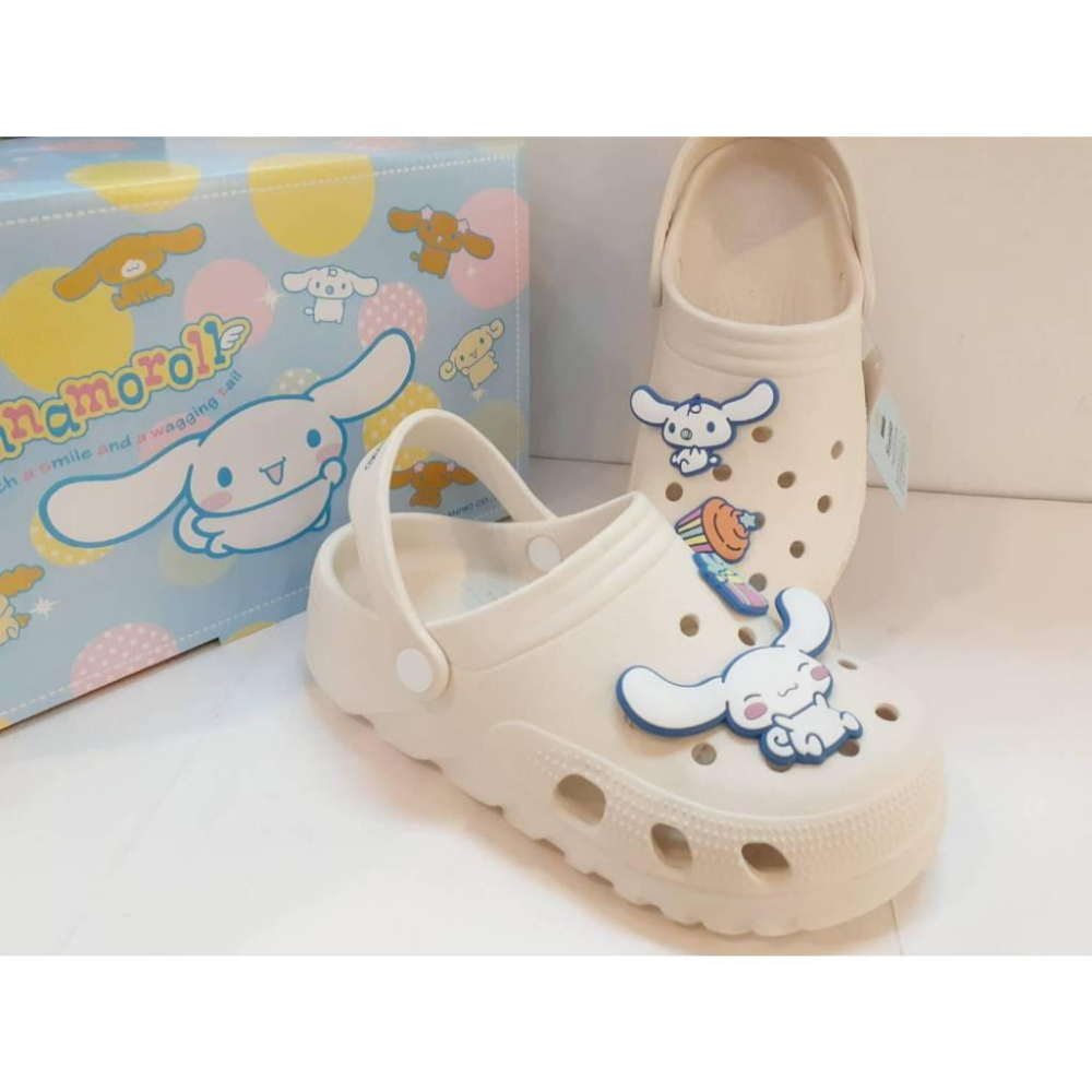 [kikishoes]三麗鷗洞洞鞋 大耳狗 可愛😍kitty👀 布希鞋 厚底踩屎感 涼拖鞋防水2穿涼拖鞋台灣出貨-細節圖7