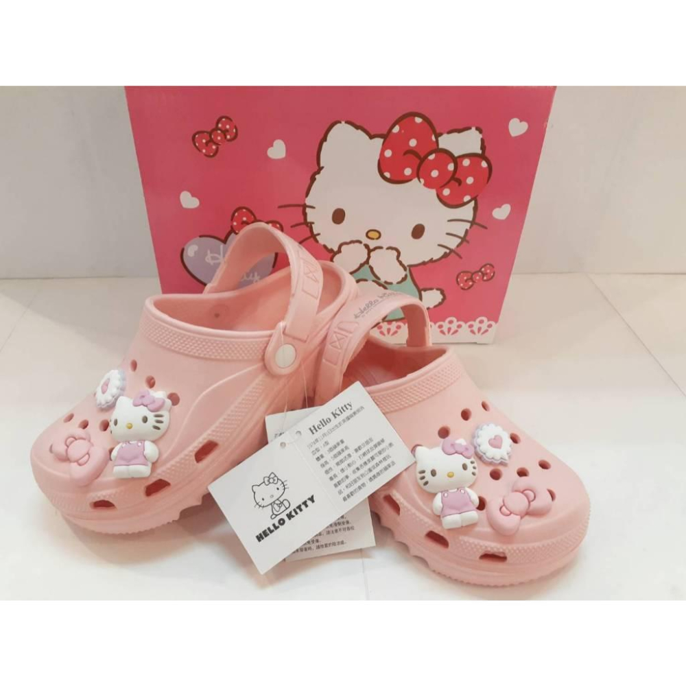 [kikishoes]三麗鷗正版授權HELLO KITTY布希鞋兒童防水拖鞋親子鞋女童拖鞋女童涼鞋親子鞋17.36現貨-細節圖3