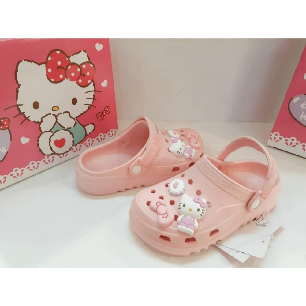 [kikishoes]三麗鷗正版授權HELLO KITTY布希鞋兒童防水拖鞋親子鞋女童拖鞋女童涼鞋親子鞋17.36現貨-細節圖5