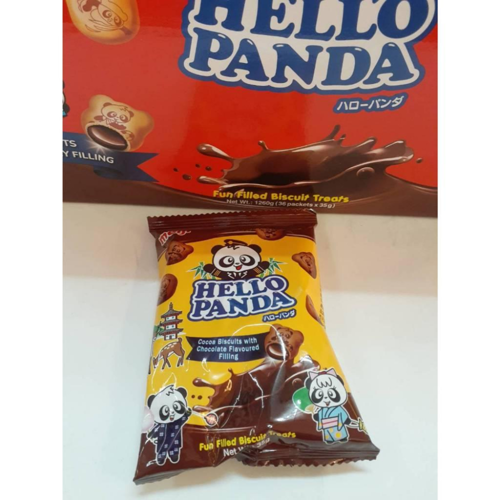 [kikishoes]好市多 明治hellopandn 貓熊夾心餅乾組 35公克-雙層巧克力1-細節圖3