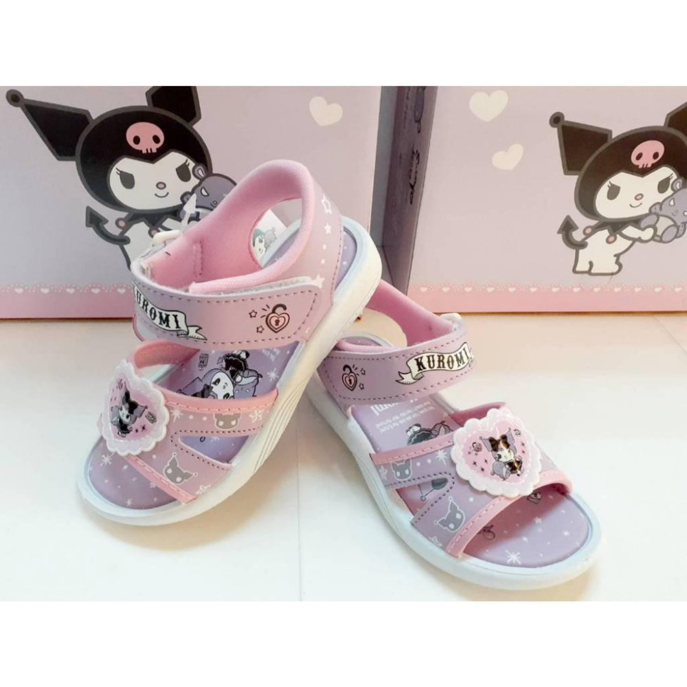 [kikishoes] Kuromi   酷洛米涼鞋🎉電燈涼鞋❤台灣製🎶女童涼鞋❤正版授權台灣製-細節圖6