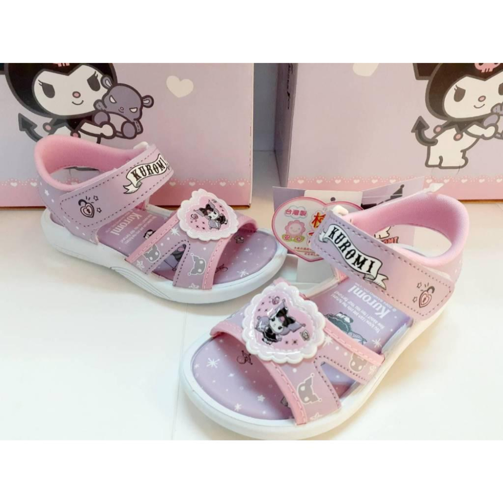 [kikishoes] Kuromi   酷洛米涼鞋🎉電燈涼鞋❤台灣製🎶女童涼鞋❤正版授權台灣製-細節圖7