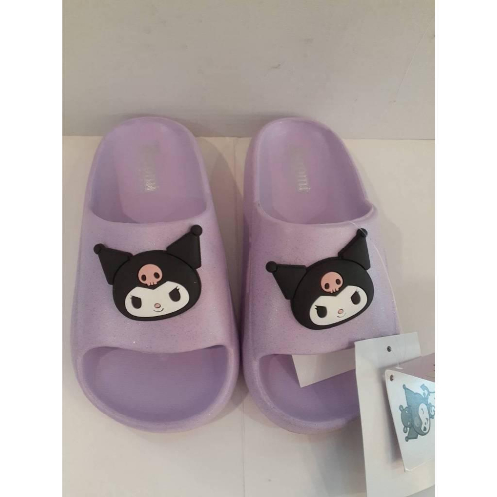 [kikishoes] Kuromi 酷洛米❤拖鞋卡通拖鞋兒童拖鞋三麗鷗家族防水拖鞋親子鞋正版授權女童拖鞋-細節圖7