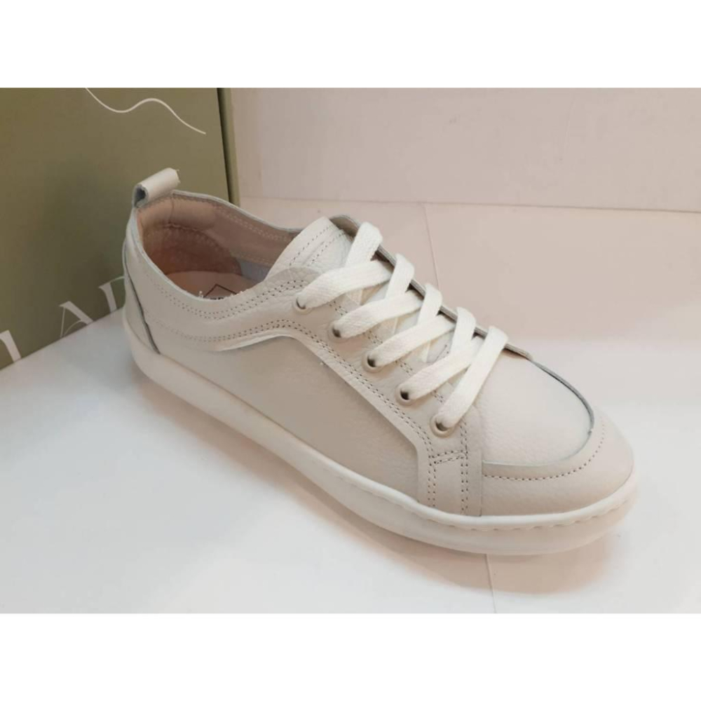 [kikishoes] 【FAIR LADY】經典熱銷軟實力 復古免綁帶平底休閒鞋 奶油 (502489)台灣製-細節圖3