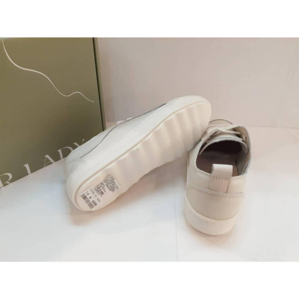 [kikishoes] 【FAIR LADY】經典熱銷軟實力 復古免綁帶平底休閒鞋 奶油 (502489)台灣製-細節圖5
