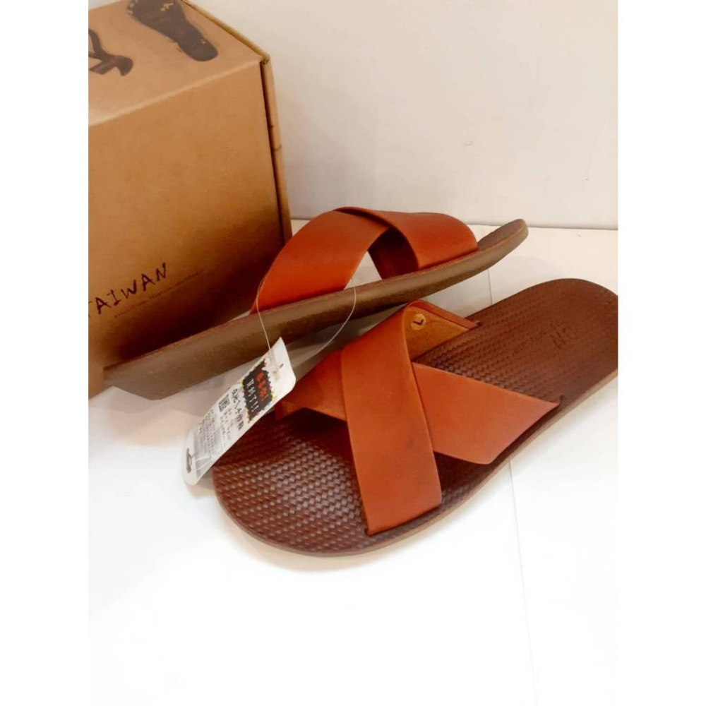 ［kikishoes]台灣自創品牌腳ㄚ子純手工強韌耐穿牛皮底牛皮面拖鞋止滑拖鞋手工鞋穿CP值超高-細節圖5