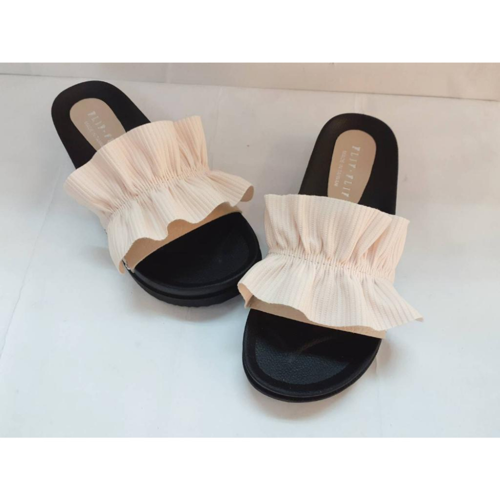 [kikishoes]時尚厚底涼鞋厚底拖鞋寬楦拖鞋黑色米色蘋果綠簡約百搭款免運活動台灣製-細節圖6