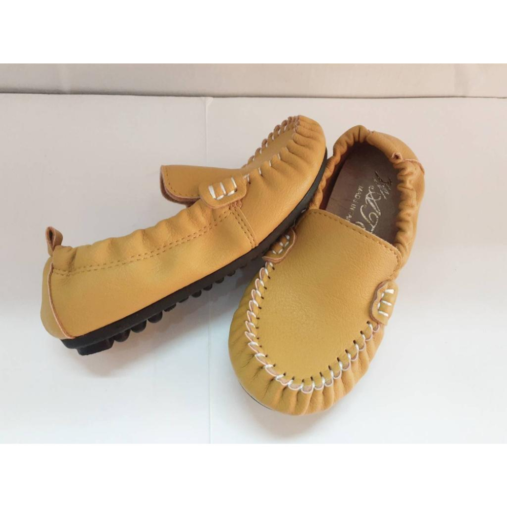 [kikishoes]舒適 軟皮 半包鞋 穆樂鞋 懶人鞋  童鞋 拖鞋台灣製止滑鞋底豆豆鞋-細節圖2