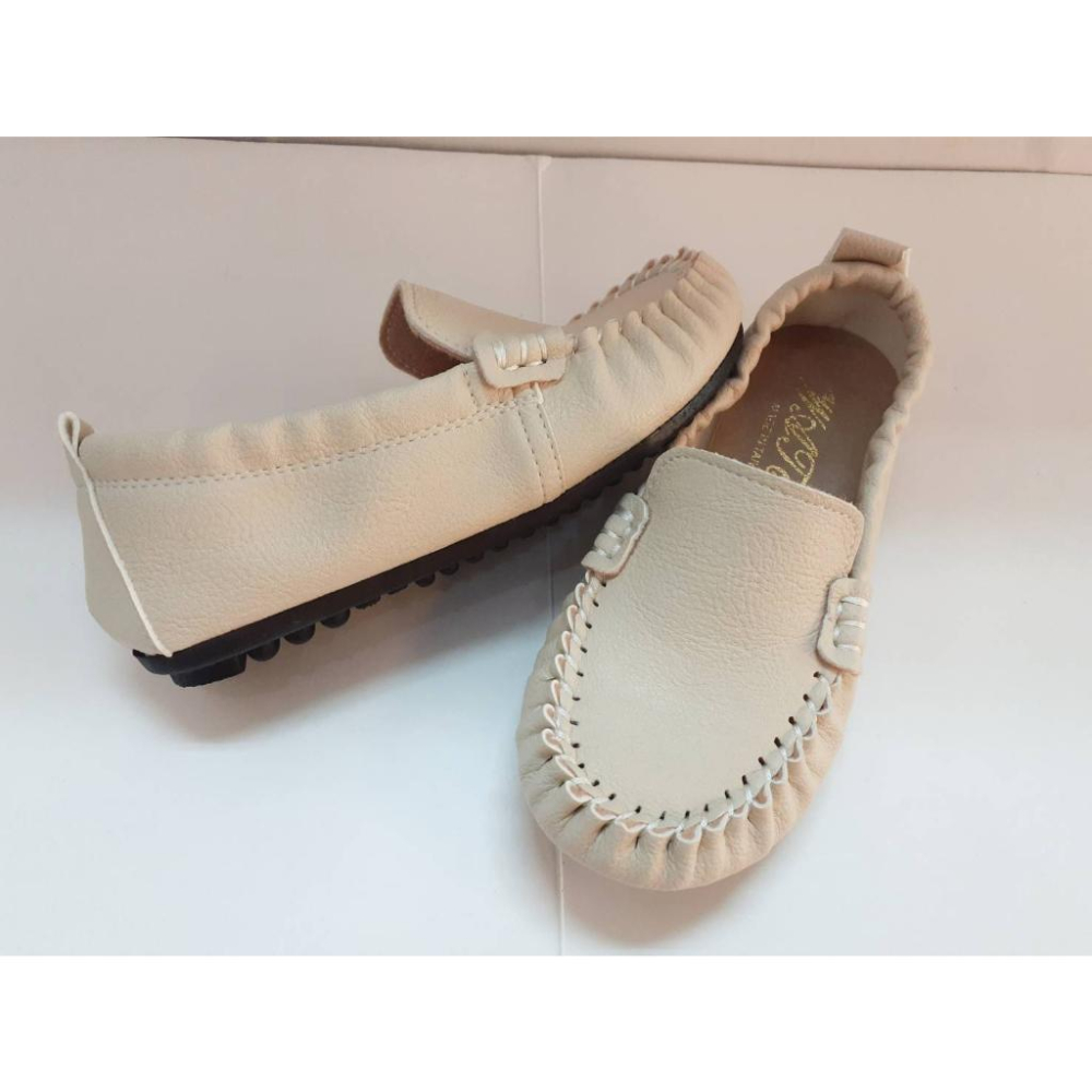 [kikishoes]舒適 軟皮 半包鞋 穆樂鞋 懶人鞋  童鞋 拖鞋台灣製止滑鞋底豆豆鞋-細節圖3