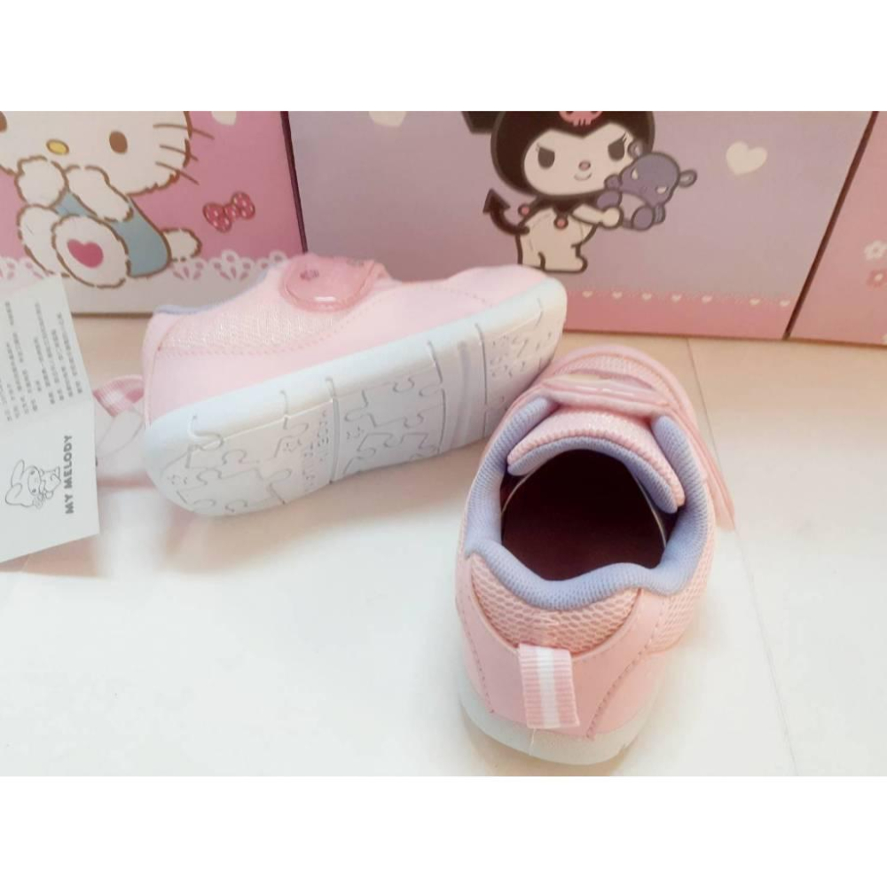 ［kikishoes] 三麗鷗HELLO Kitty❤美樂蒂👍庫洛米👀電燈童鞋女童包鞋魔鬼氈運動鞋台灣製KUROMI-細節圖3