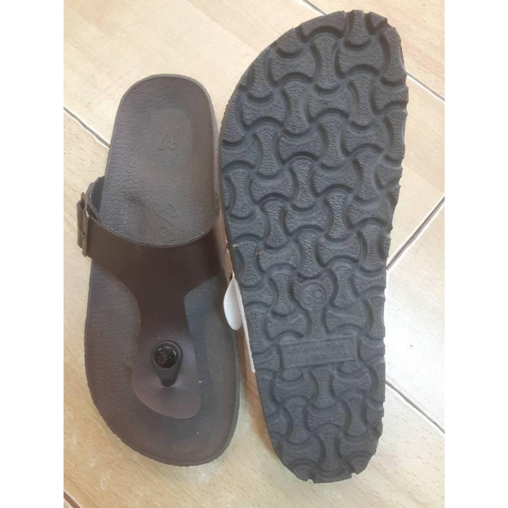 [kikishoes] 白色夾腳拖鞋腳背扣環可調整腳背寬度白色台灣製免運活動-細節圖2