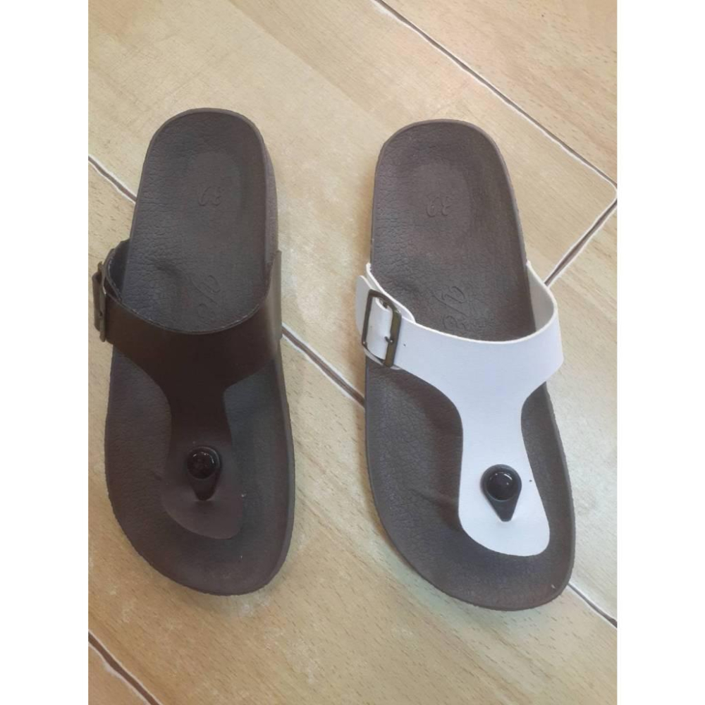 [kikishoes] 白色夾腳拖鞋腳背扣環可調整腳背寬度白色台灣製免運活動-細節圖6