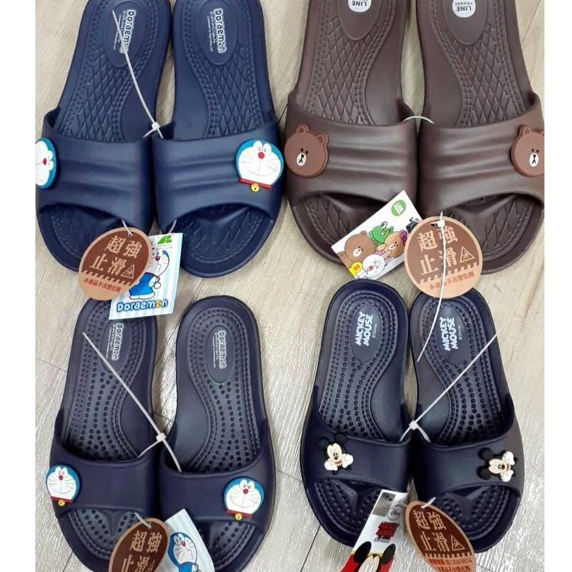 ［kikishoes] 哆啦A夢室可愛熊大米奇室內外鞋防水拖鞋大人室內拖鞋室外拖鞋浴室拖鞋立體圖案造型親子拖鞋男童拖鞋-細節圖4