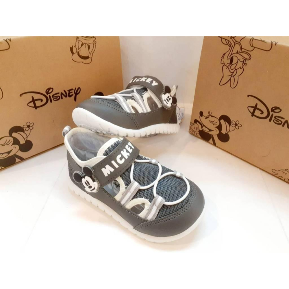 [kikishoes]DISNEY迪士尼童鞋藍色米奇透氣涼鞋台灣製雙魔鬼氈開口更大更好下腳寬楦肉肉腳免運活動天天出貨-細節圖6