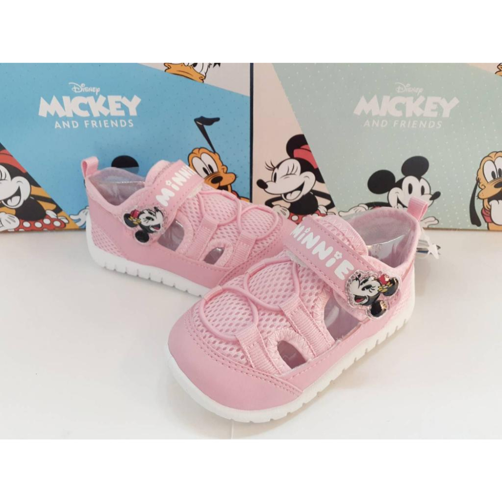 [kikishoes]DISNEY迪士尼童鞋藍色米奇透氣涼鞋台灣製雙魔鬼氈開口更大更好下腳寬楦肉肉腳免運活動天天出貨-細節圖7