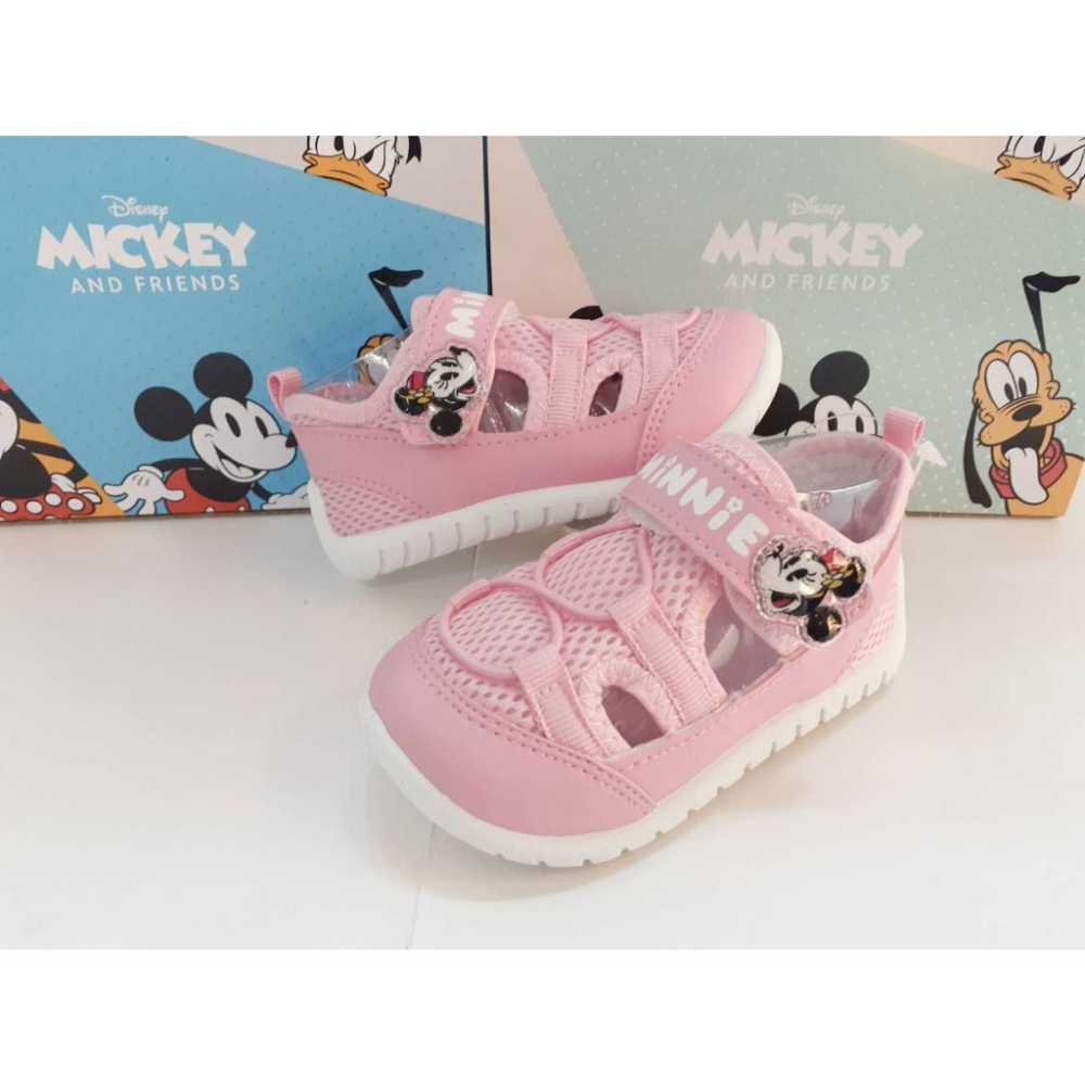 [kikishoes]DISNEY迪士尼童鞋藍色米奇透氣涼鞋台灣製雙魔鬼氈開口更大更好下腳寬楦肉肉腳免運活動天天出貨-細節圖8