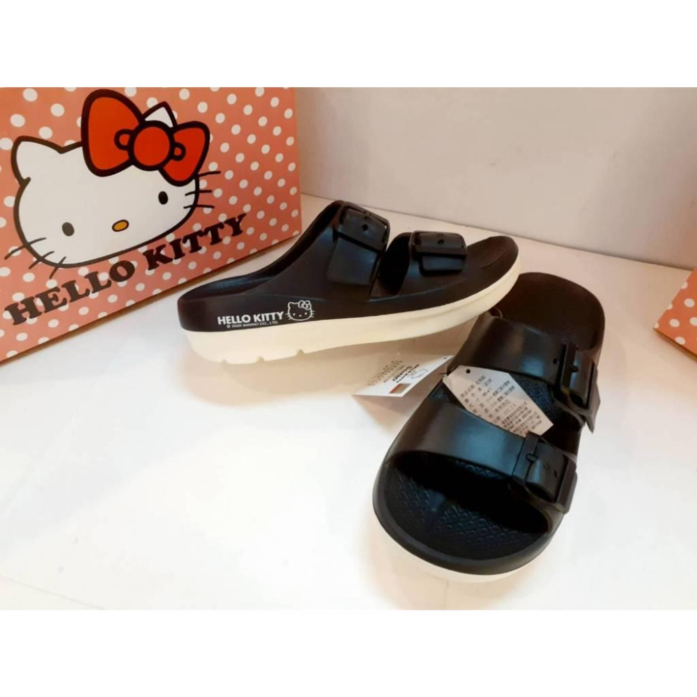 [kikishoes]三麗鷗HELLO KITTY防水拖鞋兩桿KITTY防水拖鞋免運-細節圖3