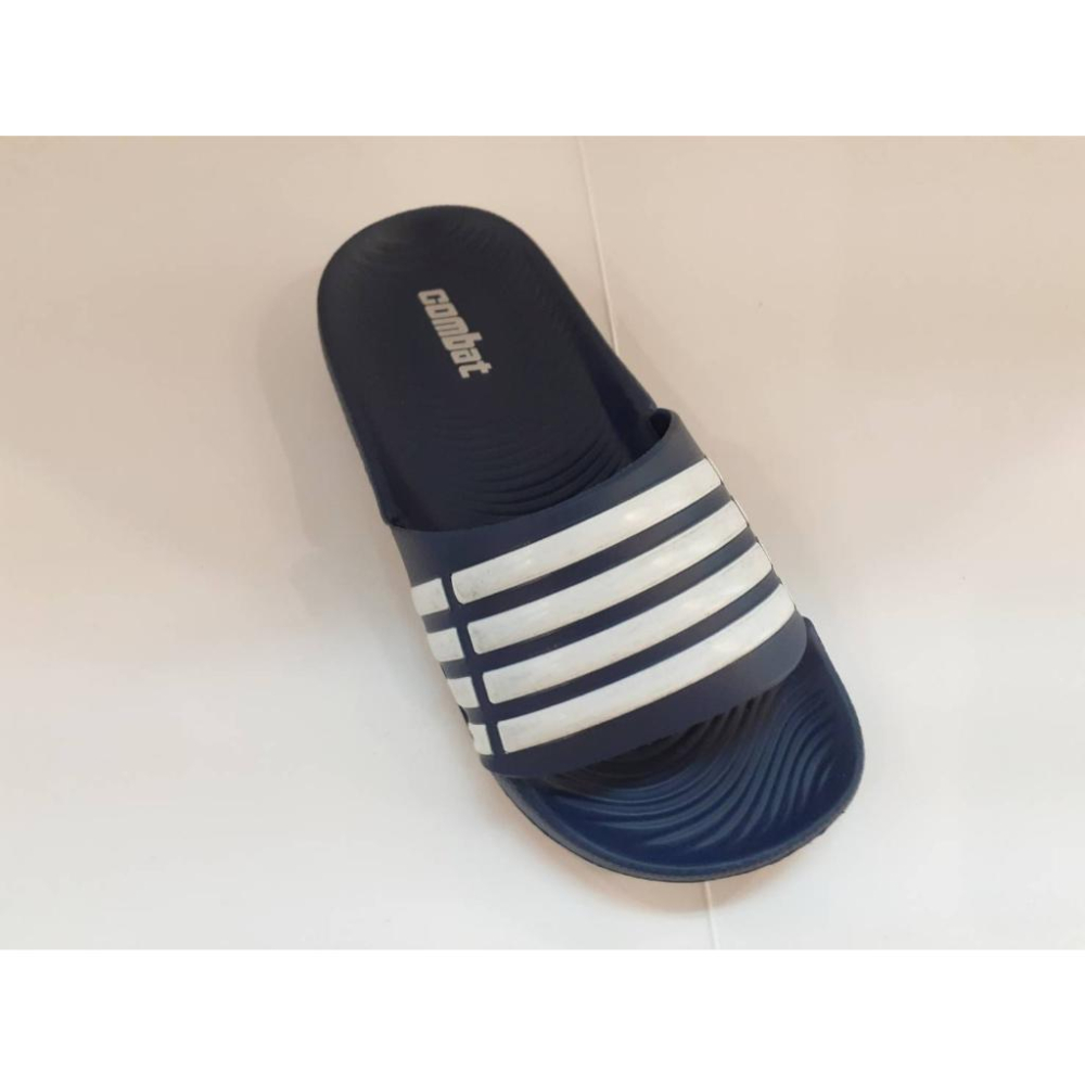 [kikishoes] 男女童輕量防水拖鞋超輕量一板式膠鞋運動拖鞋男女童防水拖鞋藍色黑色色台灣製造免運活動全家親子鞋-細節圖2