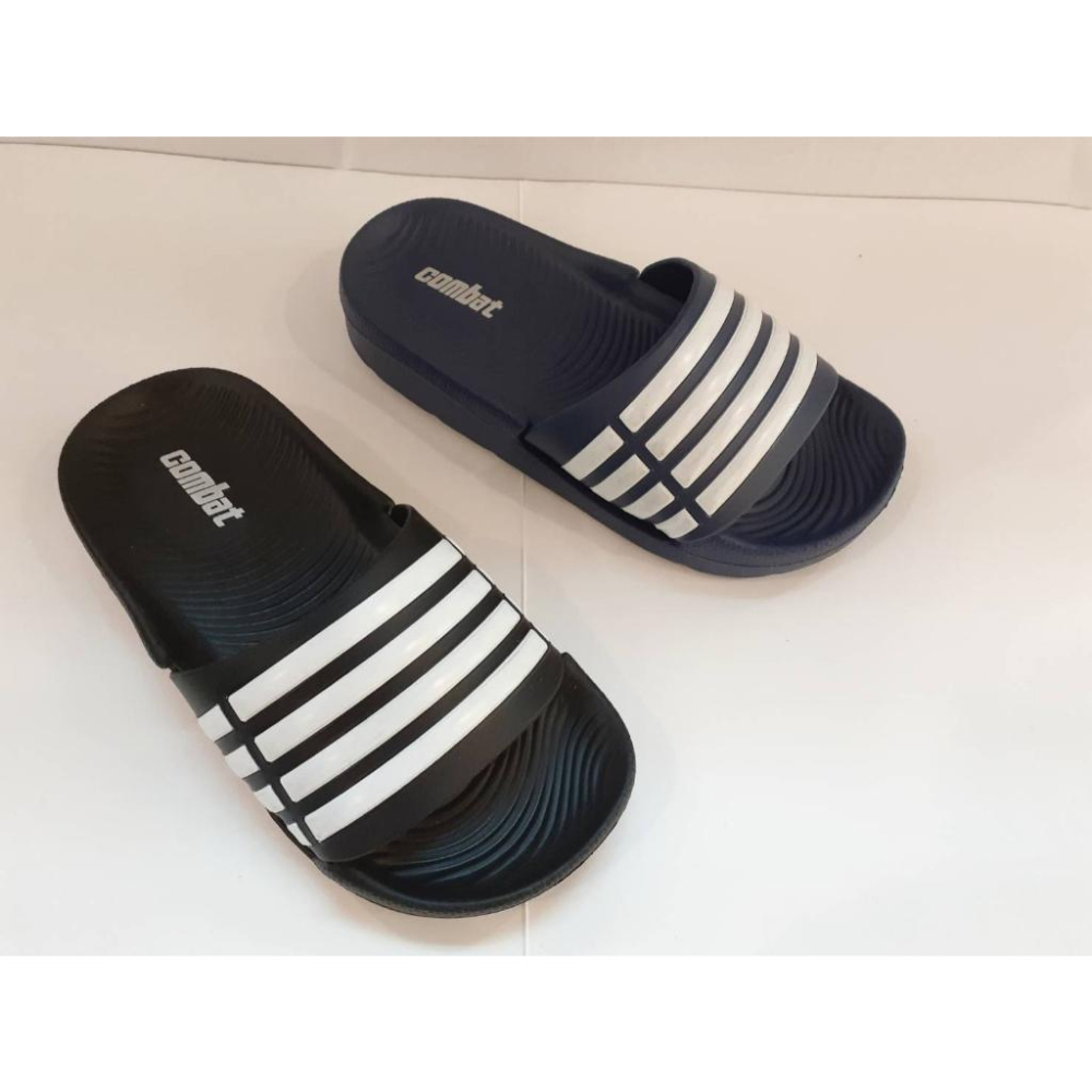 [kikishoes] 男女童輕量防水拖鞋超輕量一板式膠鞋運動拖鞋男女童防水拖鞋藍色黑色色台灣製造免運活動全家親子鞋-細節圖4