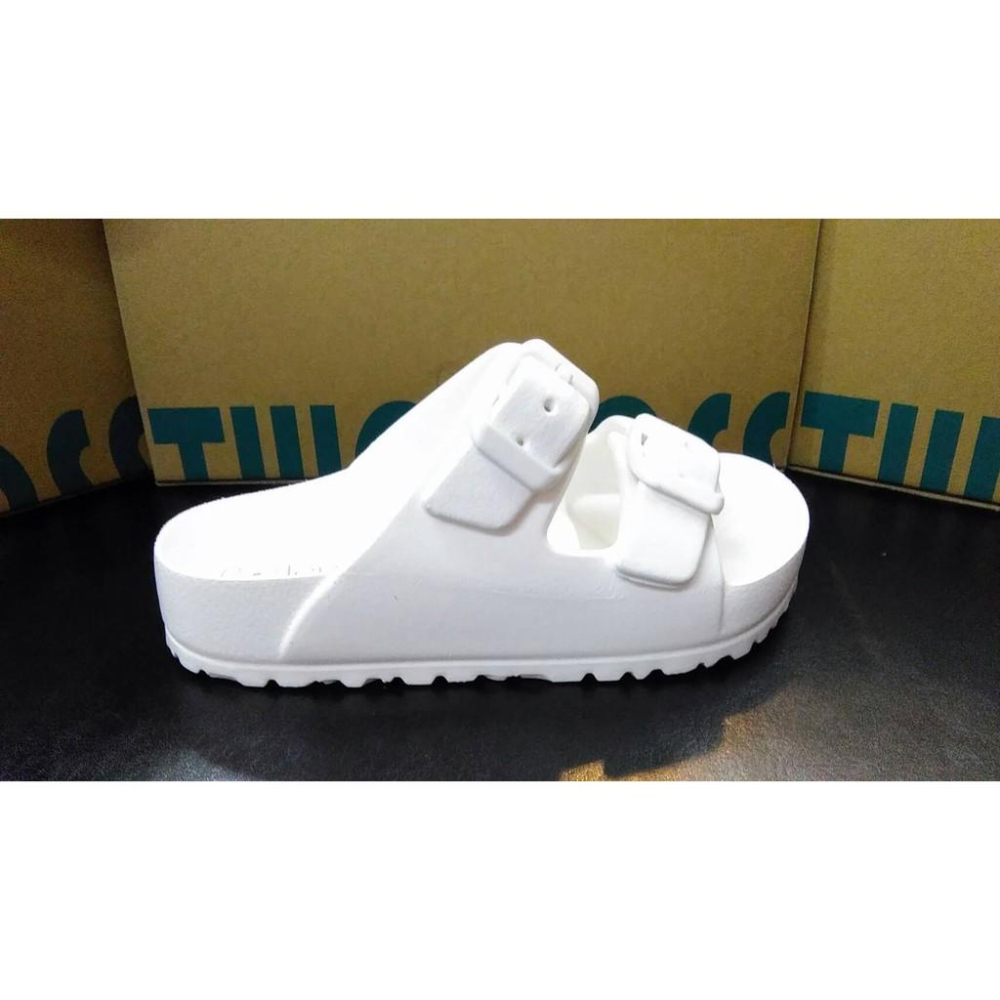 [kikishoes] 超輕量兩板式雙扣環膠鞋運動拖鞋男童防水拖鞋休閒款AB拖鞋白色藍色黑色台灣製腳背可以調整寬度-細節圖5