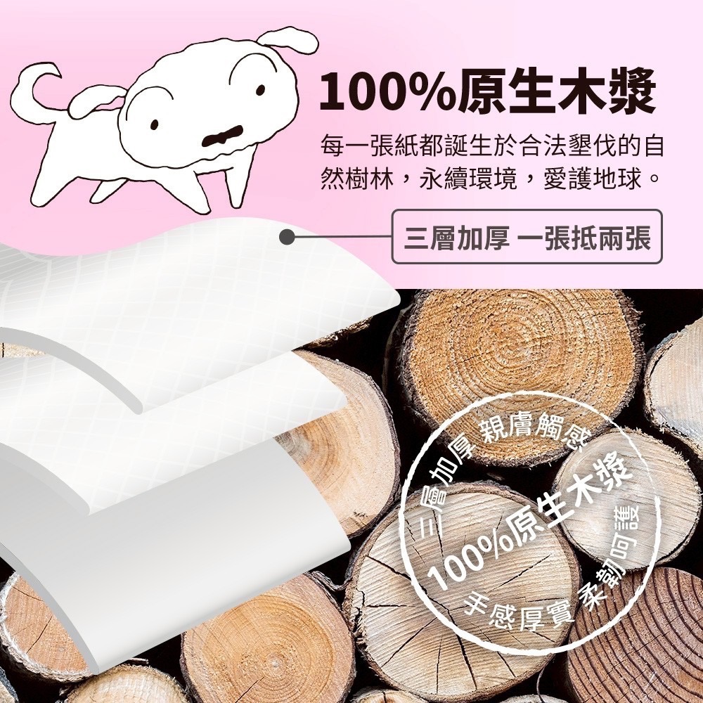 蠟筆小新隨身迷你衛生紙－歡樂款-細節圖3