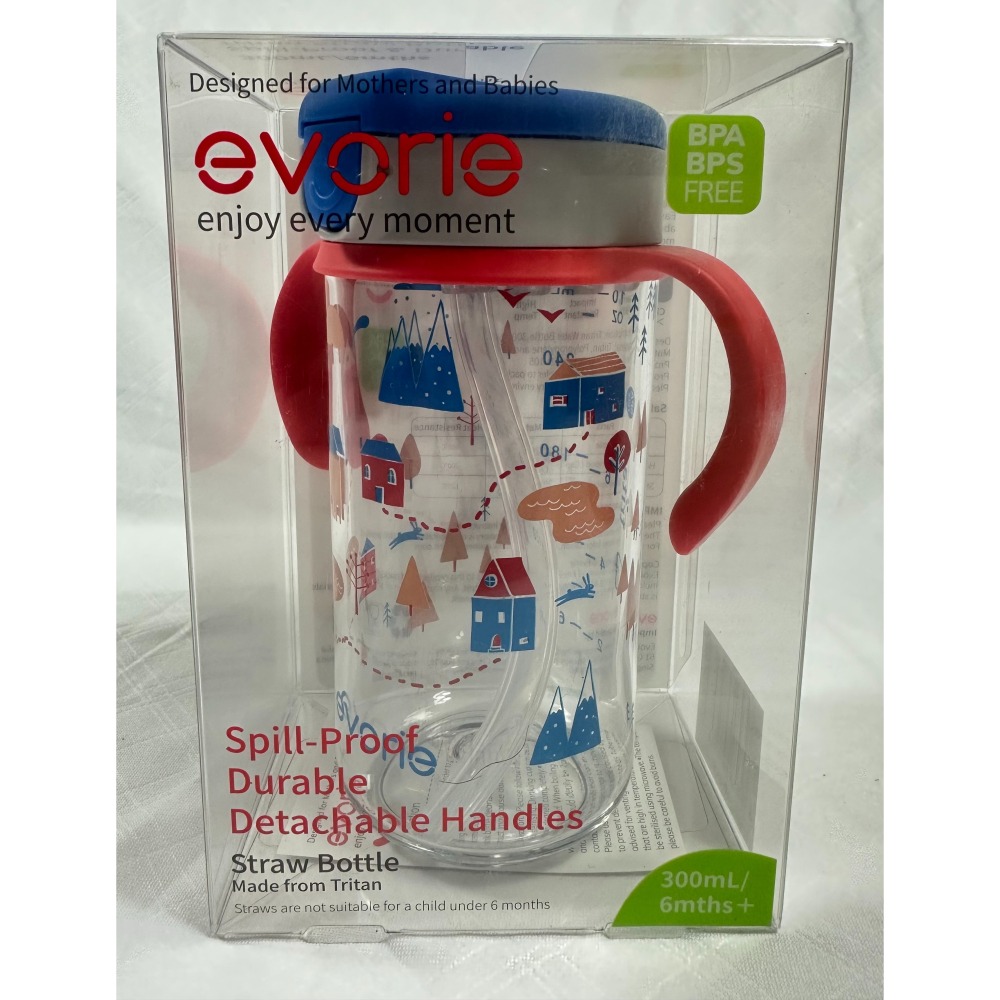 Evorie Tritan 兒童直飲吸管水杯 300ml 寶寶水杯 兒童水杯-細節圖5