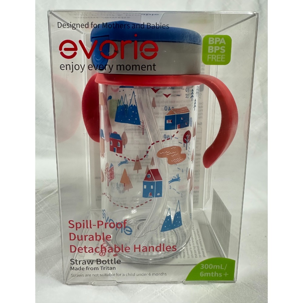 Evorie Tritan 兒童直飲吸管水杯 300ml 寶寶水杯 兒童水杯-規格圖7