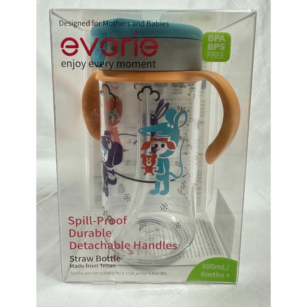 Evorie Tritan 兒童直飲吸管水杯 300ml 寶寶水杯 兒童水杯-規格圖7