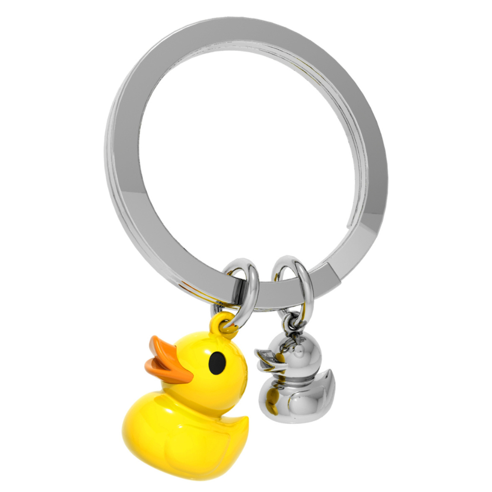 Metalmorphose/MTM 小黃鴨鑰匙圈 比利時鑰匙圈 質感鑰匙圈 精品鑰匙圈-細節圖3