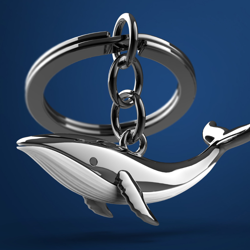 Metalmorphose/MTM 鯨魚鑰匙圈 比利時鑰匙圈 質感鑰匙圈 精品鑰匙圈-細節圖2