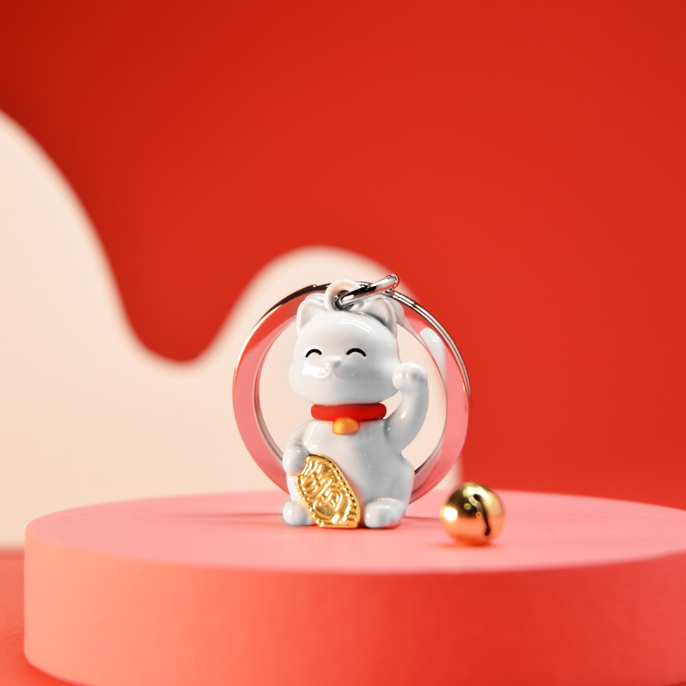 Metalmorphose/MTM 招財貓鑰匙圈 比利時鑰匙圈 質感鑰匙圈 精品鑰匙圈-細節圖6