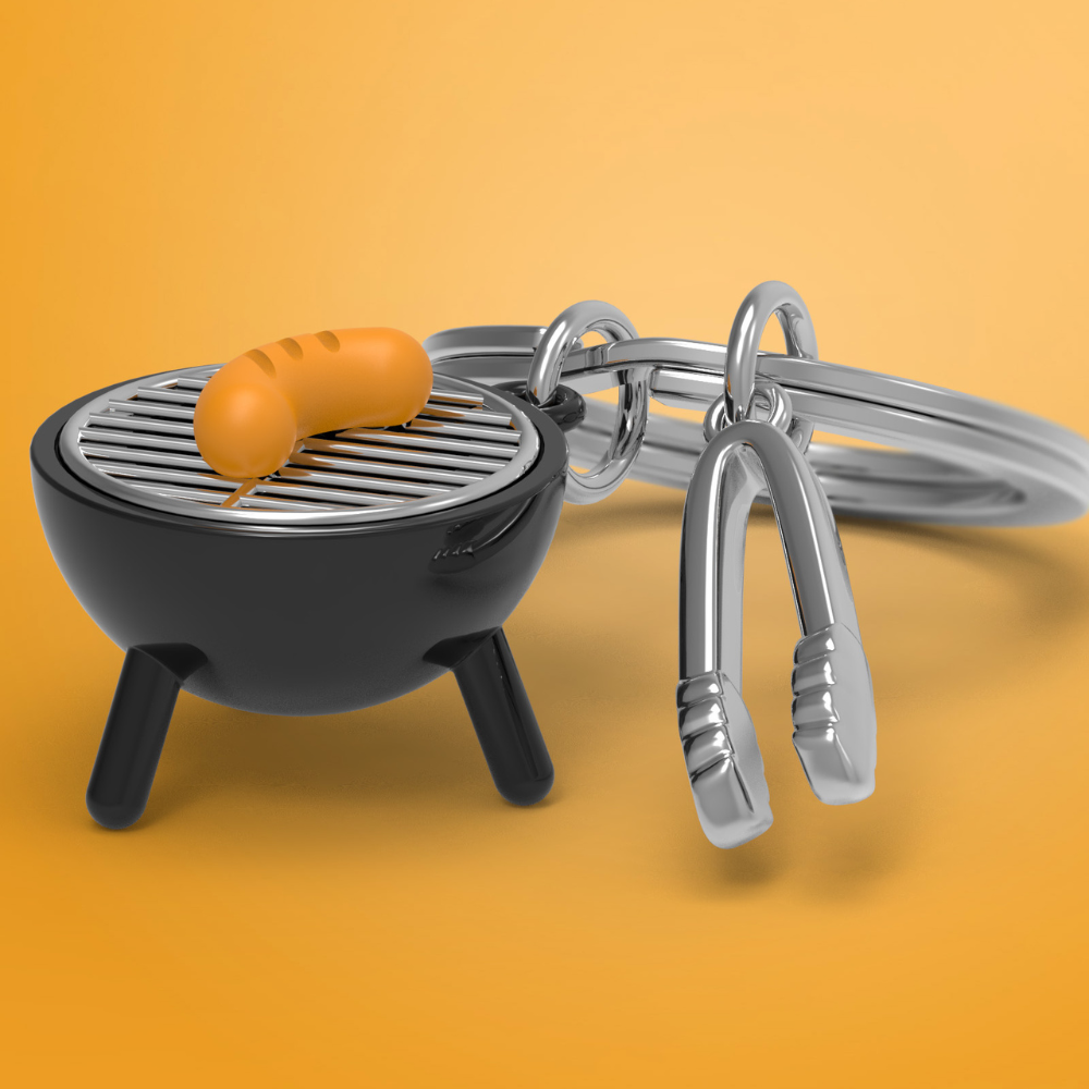 Metalmorphose/MTM 香腸BBQ鑰匙圈 比利時鑰匙圈 質感鑰匙圈 精品鑰匙圈-細節圖2